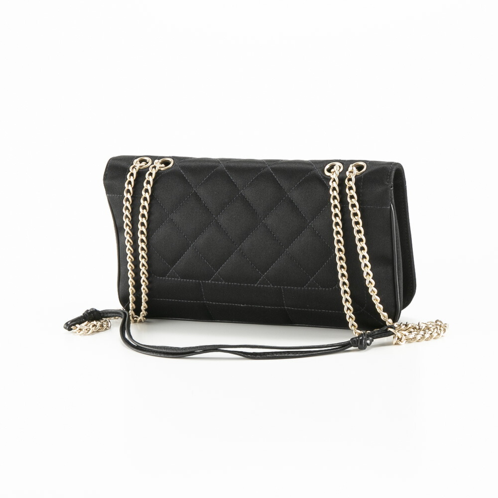 Chanel Quilted Shoulder Satin Bag
